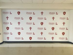 Phoenix Church Signs custom wall vinyl step repeat mural 300x225